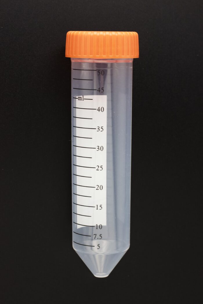 Bioware Scientific Conical Centrifuge Tubes, 50 mL, Orange Cap, 500/case