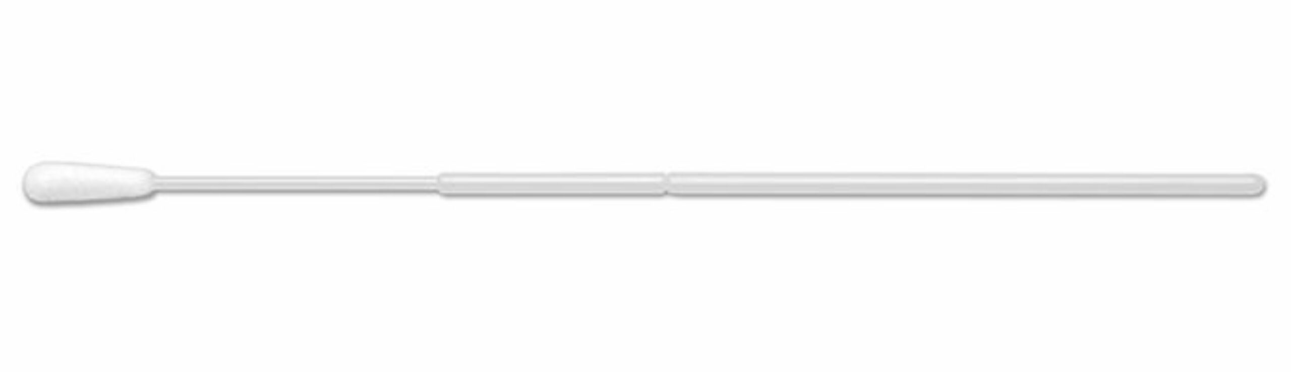 HydraFlock 6" Sterile Mini-tip Flock Swab w/Polystyrene Handle 80MM breakpoint (Nasal)