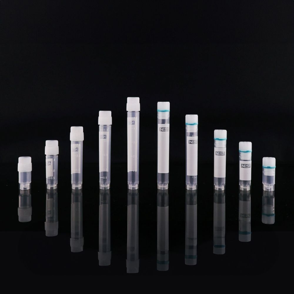 Cryogenic Vial, 4mL, External Thread, Round Bottom, Self-Standing, Sterile, 50/Pack