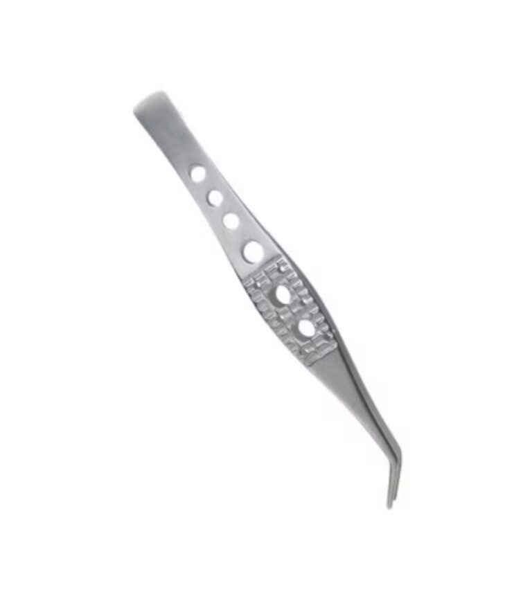 Cancer Diagnostics Ergonomic Stainless Steel Forceps, 5.5" Serrated Angled Tip