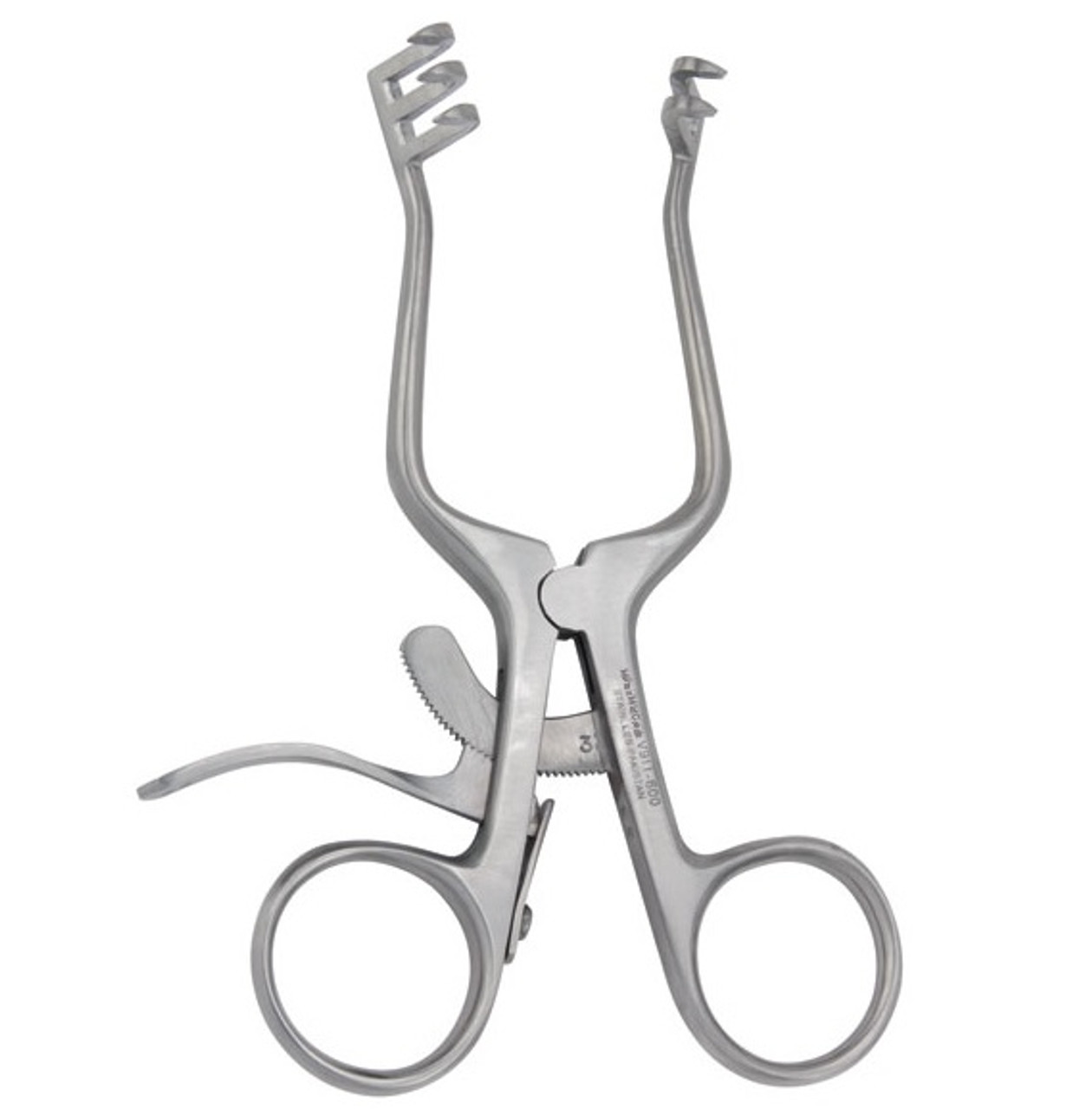 BR Surgical Retractor, Sharp, 2x3 teeth, 4