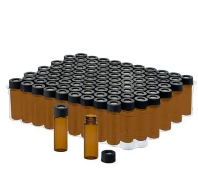 Chemglass Vials Preassembled. Amber 2m