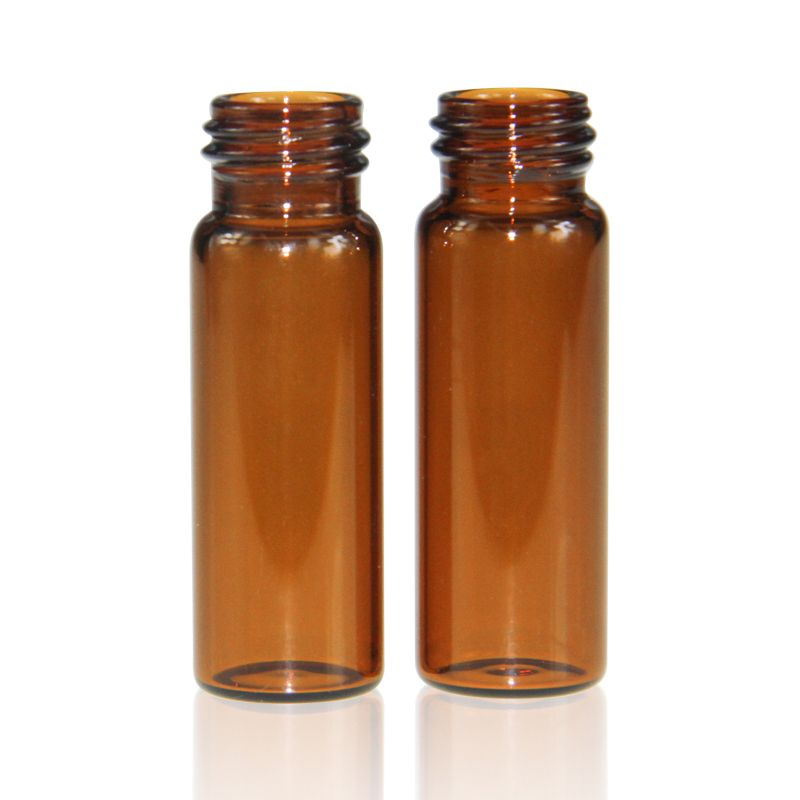 Mercedes Scientific 4mL Storage Sample Vials, Amber Glass, 15 x 45mm, Flat Base, 13-425 Screw Thread (100/Pack)